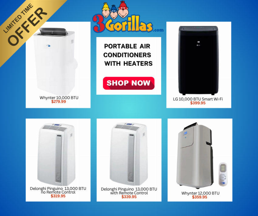 Discount code for Save Big on Portable AC with Heaters at 3Gorillas