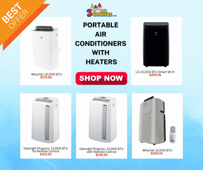 Discount code for Shop Portable Air Conditioners with Heaters at 3Gorillas
