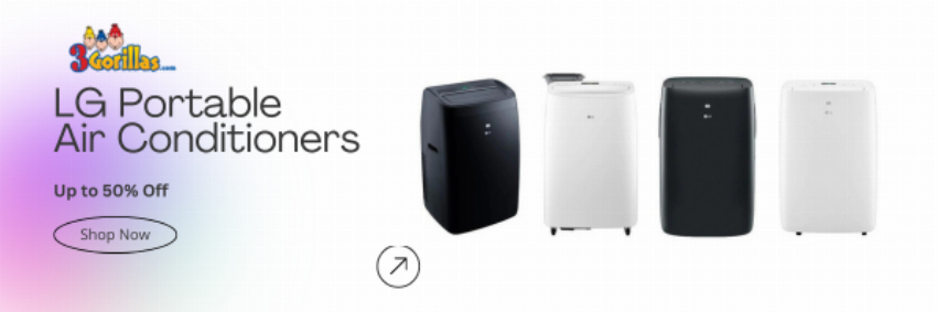 Discount code for Shop the Bestselling LG Portable Air Conditioners Free Shipping at 3Gorillas