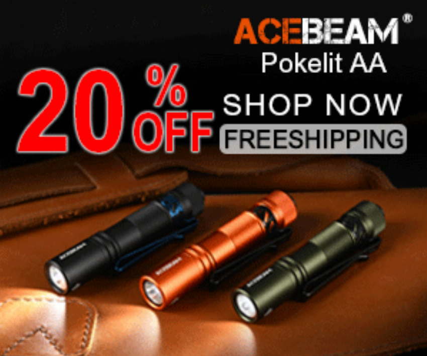 Discount code for Acebeam Best AA Flashlight at Acebeam