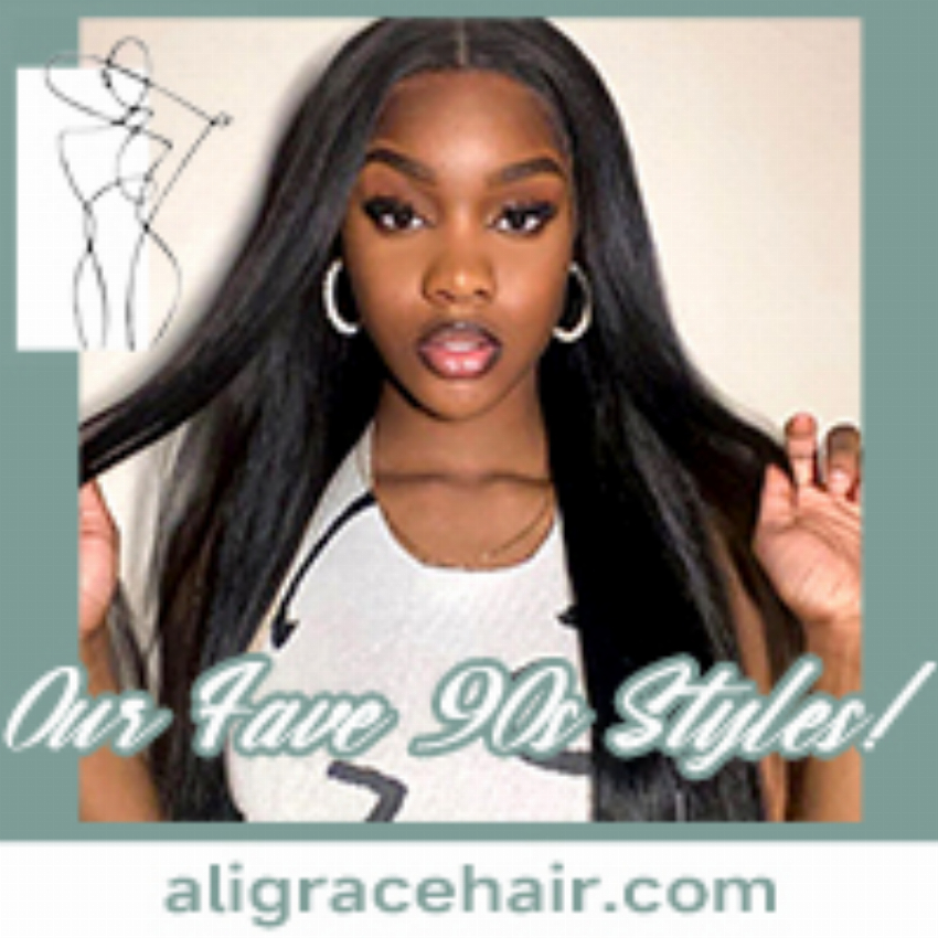 Discount code for 0ur fave 90s styles Every vintage girl should have it on aligracehair at Ali Grace Hair
