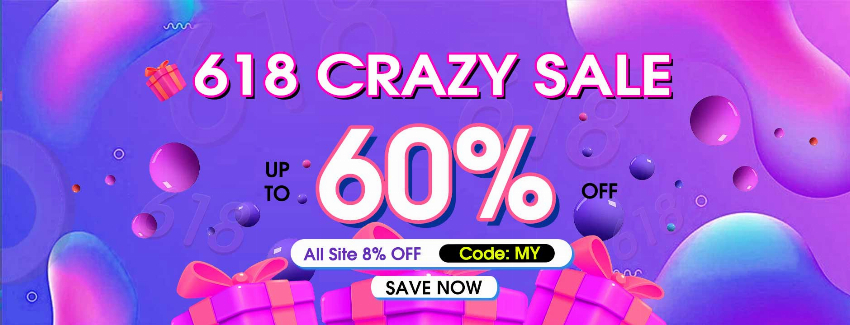 Discount code for 618 CRAZY SALE All Site 8% discount at Ali Grace Hair