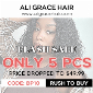 Discount code for Ali Grace Hair Flash Sale Only 5 PCS at Ali Grace Hair