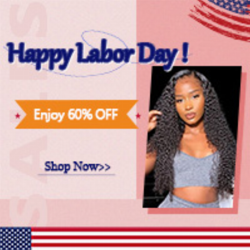 Discount code for Aligrace Hair Labor Day Crazy Sales UP TO 60% discount at Ali Grace Hair