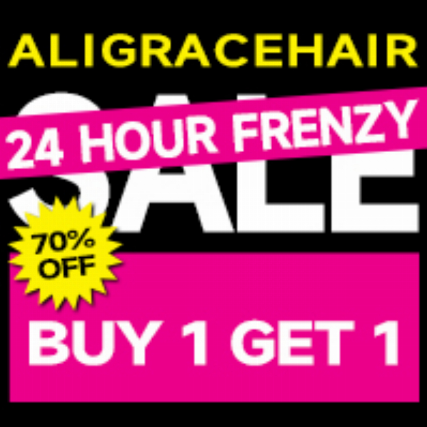 Discount code for Crazy Sale on aligracehair UP TO 70% discount BUY 1 GET 1 at Ali Grace Hair