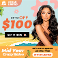 Discount code for MID YEAR CRAZY SALE- UP TO 100 OFF at Ali Grace Hair