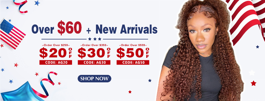 Discount code for Over 60 New Arrivals at Ali Grace Hair