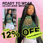 Discount code for Ready To Wear Go Aligrace Glueless Wig at Ali Grace Hair