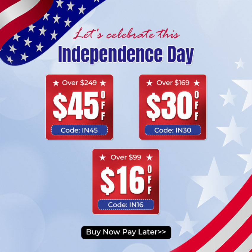 Discount code for Let Us Celebrate Independence Day at Alisa