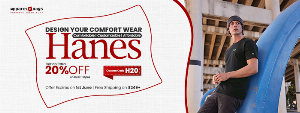 Discount code for Hanes at ApparelnBags Inc