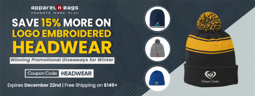 Discount code for Headwear at ApparelnBags Inc