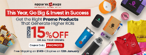 Discount code for Promotional Products at ApparelnBags Inc