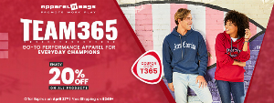Discount code for Team 365 at ApparelnBags Inc
