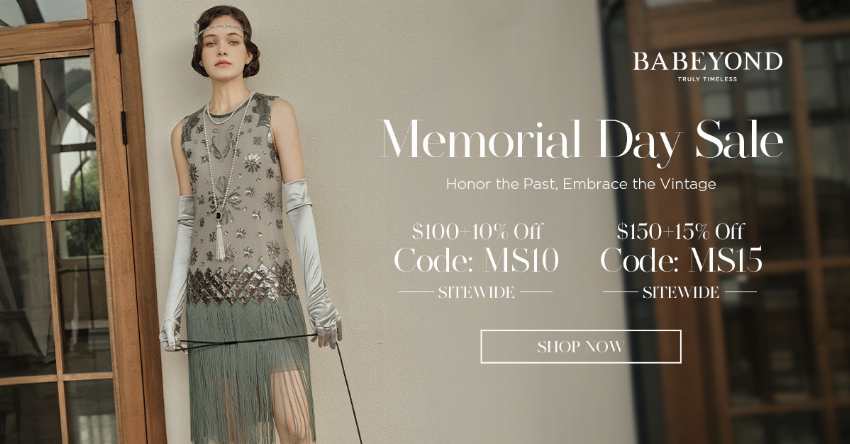 Discount code for Memorial Day Sale at BABEYOND