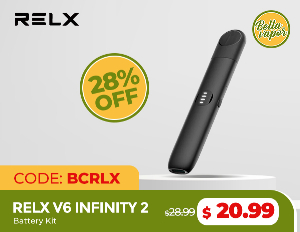 Discount code for 28% discount of RELX V6 Infinity 2 Battery Kit only 20 99 at bellavapor