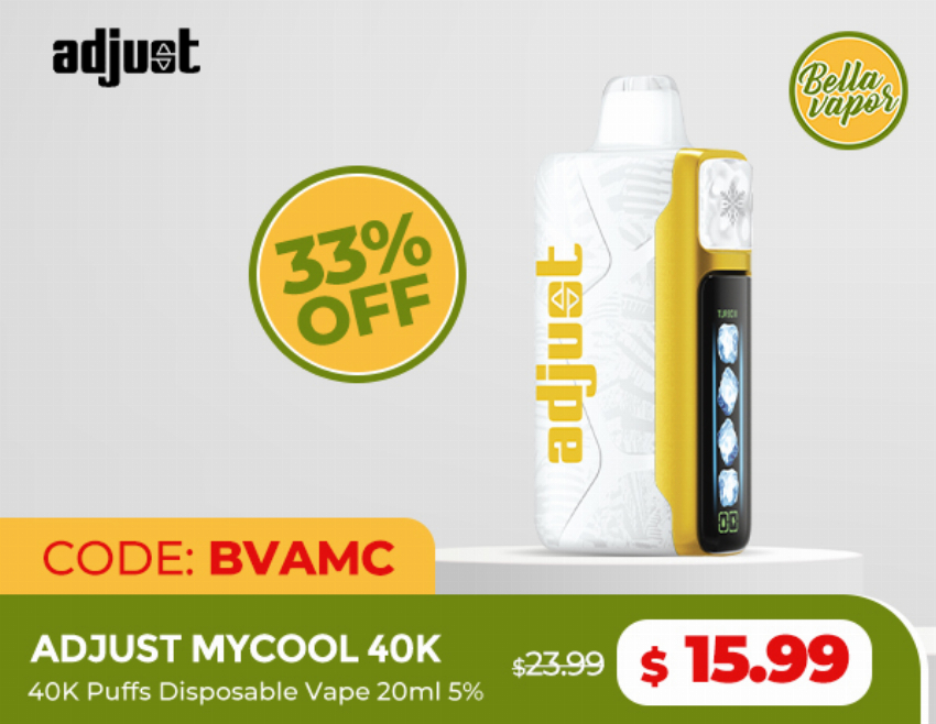 Discount code for 33% discount of Adjust Mycool 40K only 15 99 at bellavapor