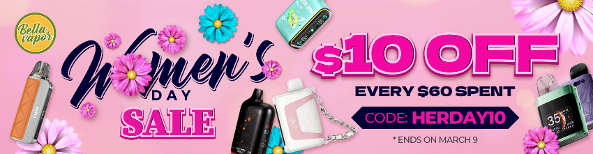 Discount code for Women s Day Sale every 60- 10 at Bellavapor at bellavapor