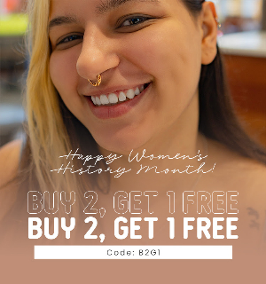 Discount code for Buy 2 Get 1 Free at BODYJEWELRY COM