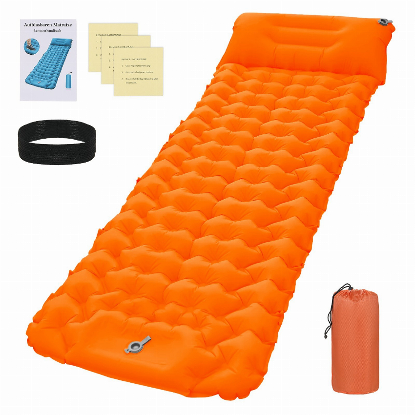 Discount code for 26% discount 29 99 Camping Sleeping Pad with Pillow Built-in Pump free shipping at Cafago