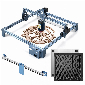 Discount code for 29% discount 234 00 SCULPFUN S9 5W Laser Engraver with X-axis Linear Guide Upgrade Kit and 400x400mm Honeycomb Board free shipping at Cafago