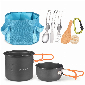 Discount code for 34% discount 19 99 TOMSHOO Camping Cookware Mess Kit free shipping at Cafago