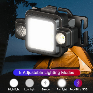 Discount code for 36% discount 10 29 B Rechargeable Headlamp Outdoor Flashlight free shipping at Cafago