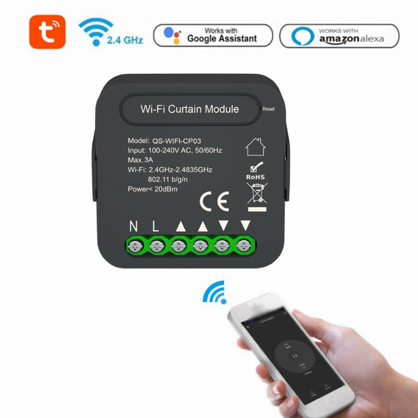 Discount code for 36% discount 9 59 QS-WIFI-CP03 Tuya WiFi Intelligent Curtain Swtich Module free shipping at Cafago