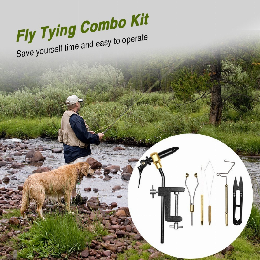 Discount code for 43% discount 28 99 6pcs Fly Tying Tools Combo Kit free shipping at Cafago
