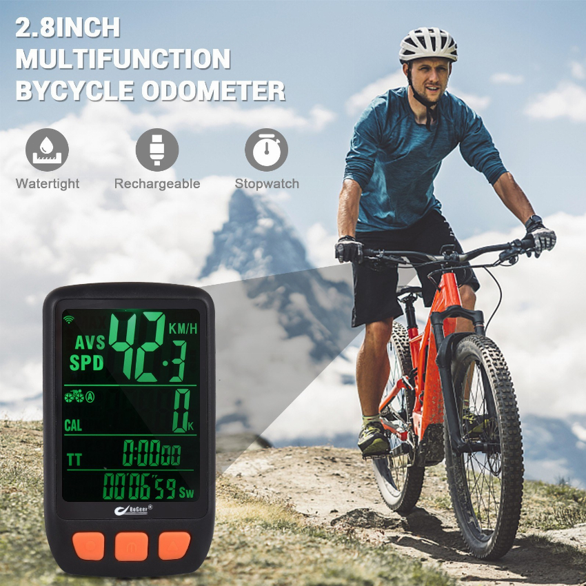 Discount code for 44% discount 15 89 BOGEER 2 8in LCD Backlight Bicycle Cycling Computer free shipping at Cafago