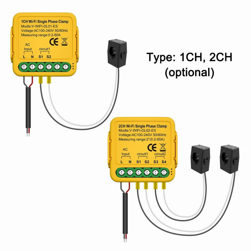 Discount code for 44% discount 18 99 Tuya WiFi On-off Controller 80A Energy Meter free shipping at Cafago