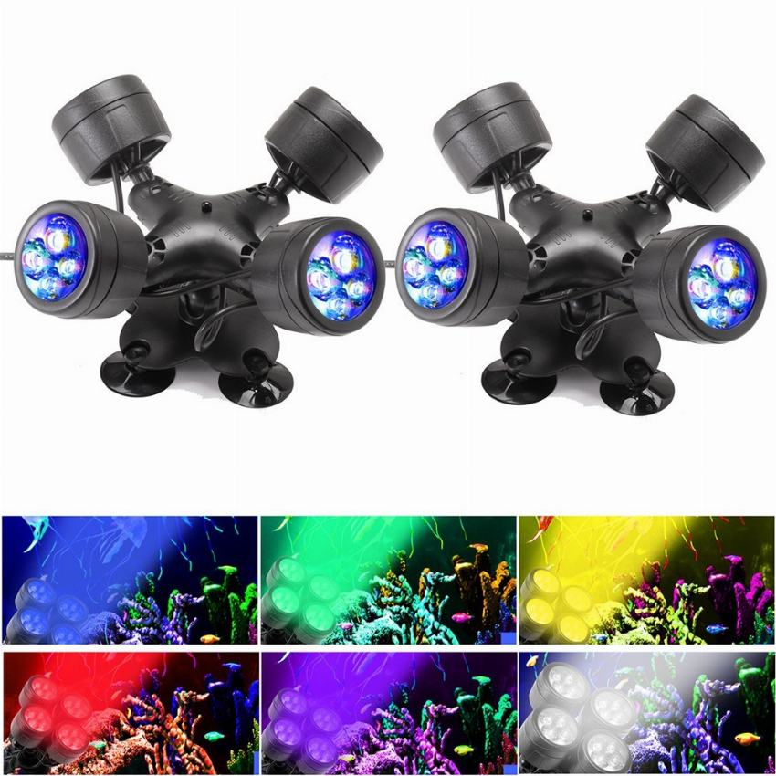 Discount code for 44% discount 31 69 LED Pond Light RGB Underwater Lights free shipping at Cafago