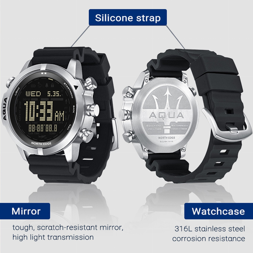 Discount code for 44% discount 78 99 RTH EDGE Digital Dive Watch for Men free shipping at Cafago