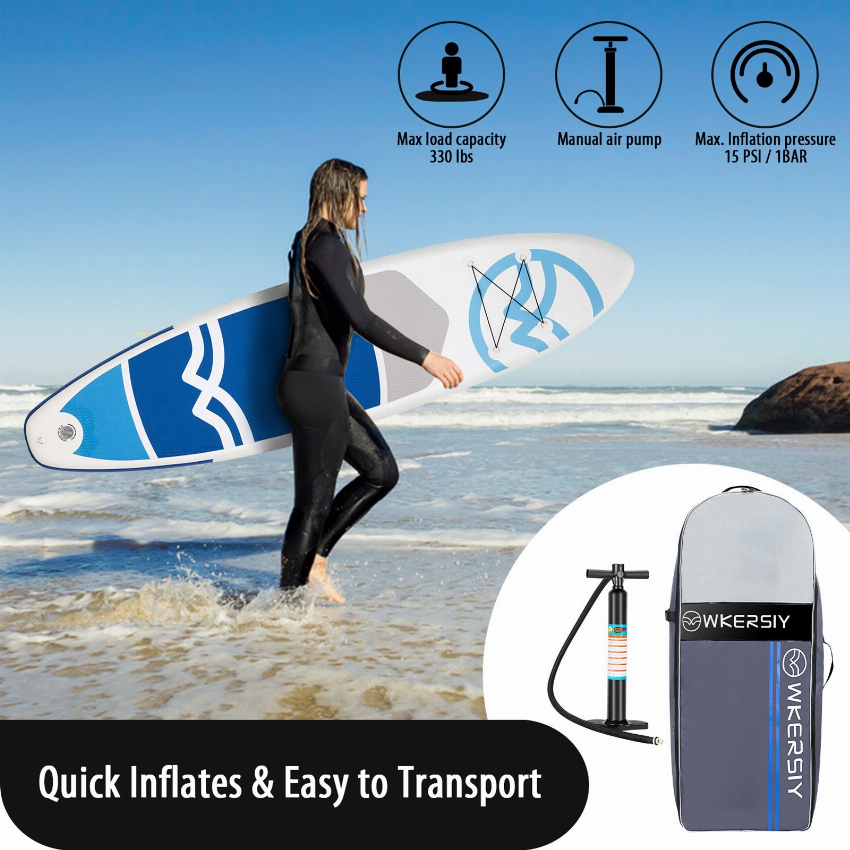 Discount code for 45% discount 165 99 Inflatable Stand Up Paddle Board Non-Slip SUP Surf Board free shipping at Cafago