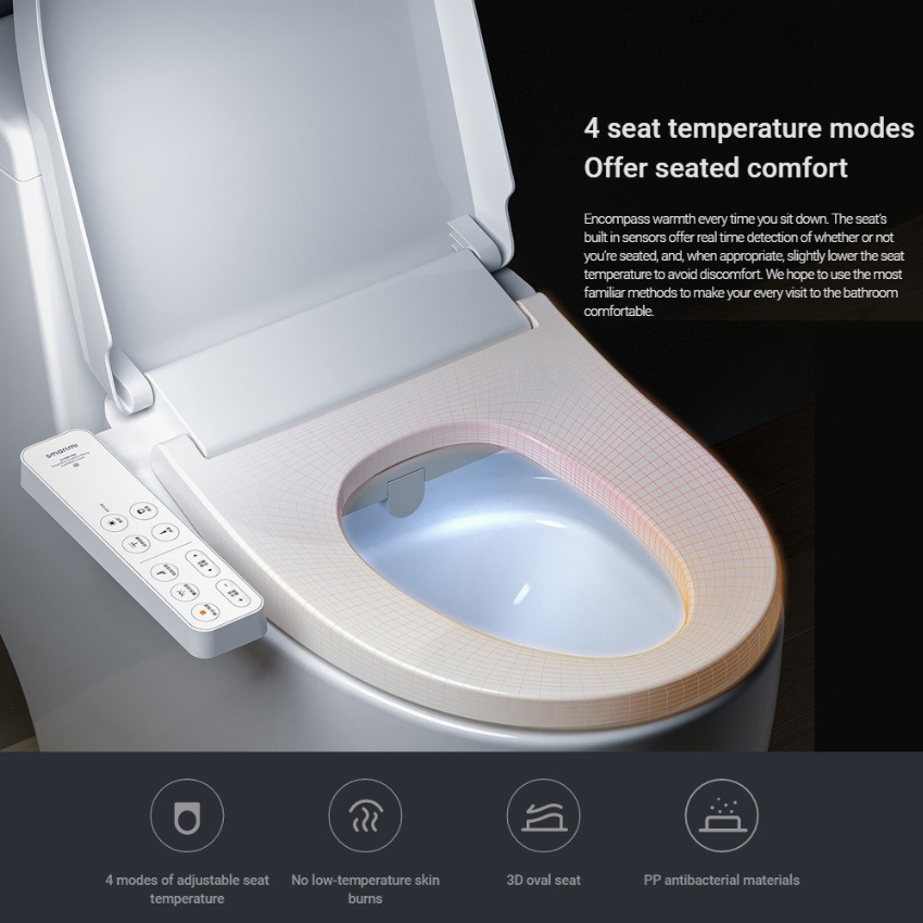 Discount code for 46% discount 163 67 Smartmi Electronic Bidet Toilet Seat free shipping at Cafago