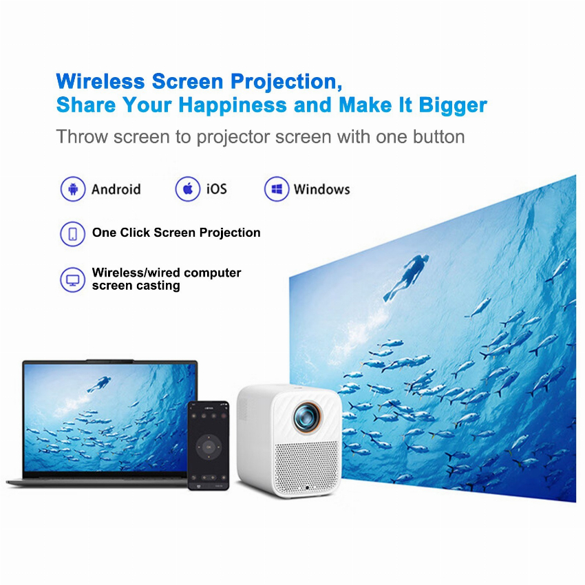 Discount code for 47% discount 159 99 Lenovo XIAOXIN 100S Home LCD Projector free shipping at Cafago