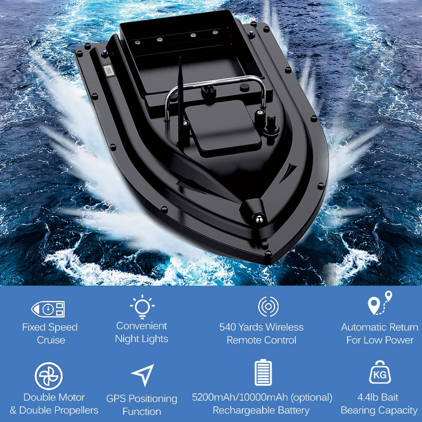 Discount code for 47% discount 96 99 GPS Fishing Bait Boat at Cafago