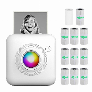 Discount code for 50% discount 21 04 Mini Pocket Printer with 1 Roll Thermal Paper free shipping at Cafago