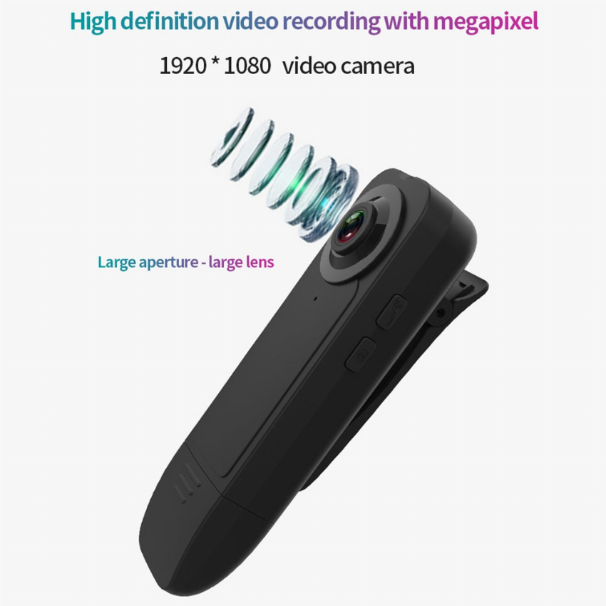 Discount code for 52% discount 17 29 1080P Mini Body Camera with Audio Clip-on Video Recorder free shipping at Cafago