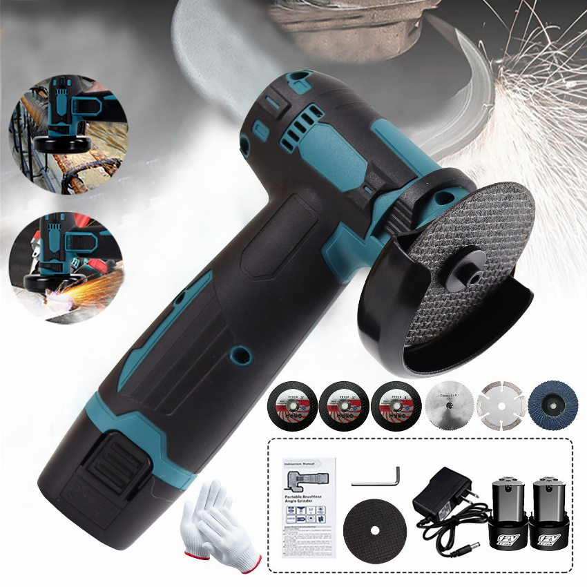 Discount code for 52% discount 29 29 12V Cordless Brush Angle Grinder Kit free shipping at Cafago