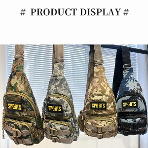Discount code for 53% discount 9 59 Camouflage Large-capacity Chest Bag free shipping at Cafago