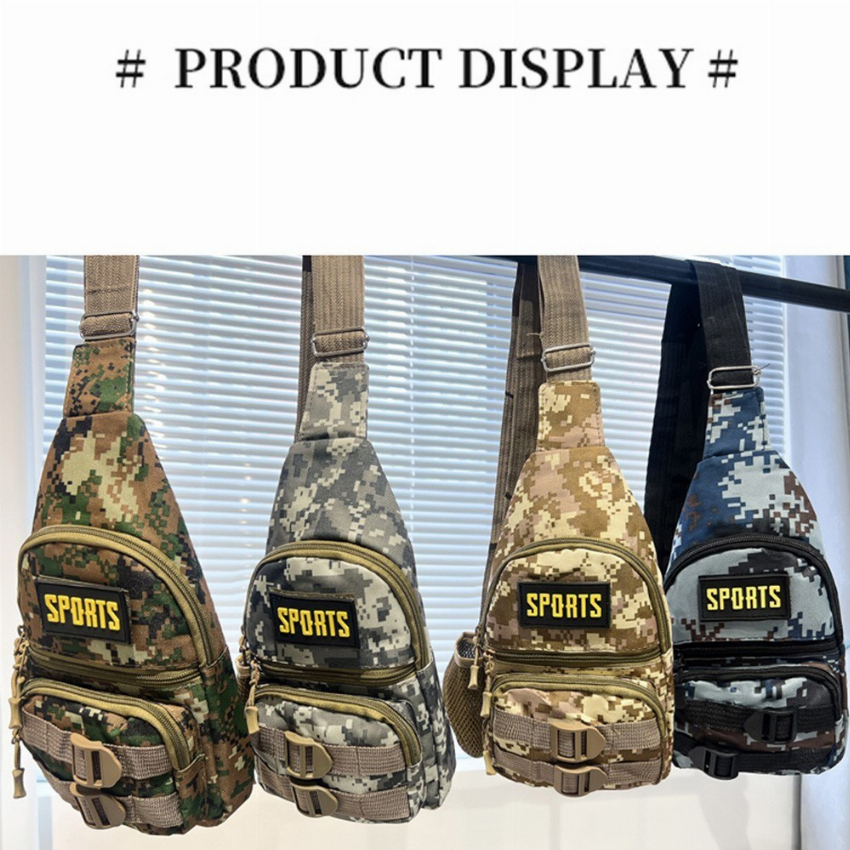 Discount code for 53% discount 9 59 Camouflage Large-capacity Chest Bag free shipping at Cafago
