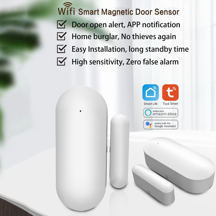 Discount code for 53% discount 26 59 4pcs Tuya WIFI Door Sensors Alarms Contact free shipping at Cafago