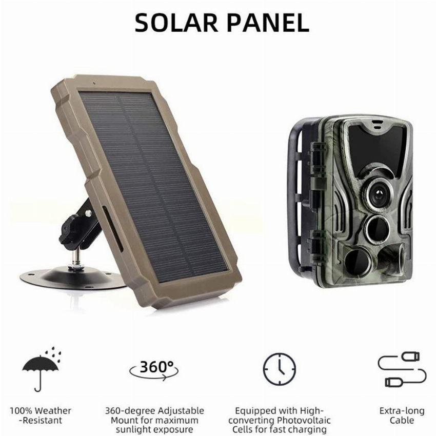 Discount code for 54% discount 25 99 Trail Game Camera Solar Panel Kit free shipping at Cafago