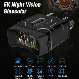 Discount code for 54% discount 59 99 4 Inch Large Screen 5K Night Vision WiFi Binoculars free shipping at Cafago