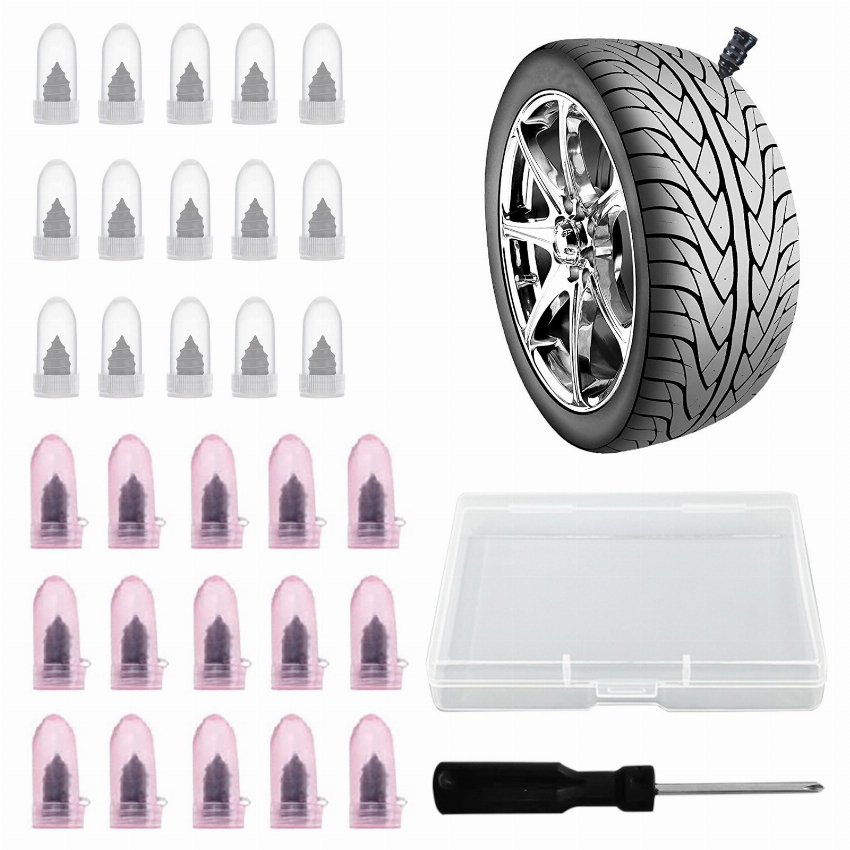 Discount code for 55% discount 8 36 30PCS Tire Repair Rubber Nails Vacuum Tire Repair Kit free shipping at Cafago