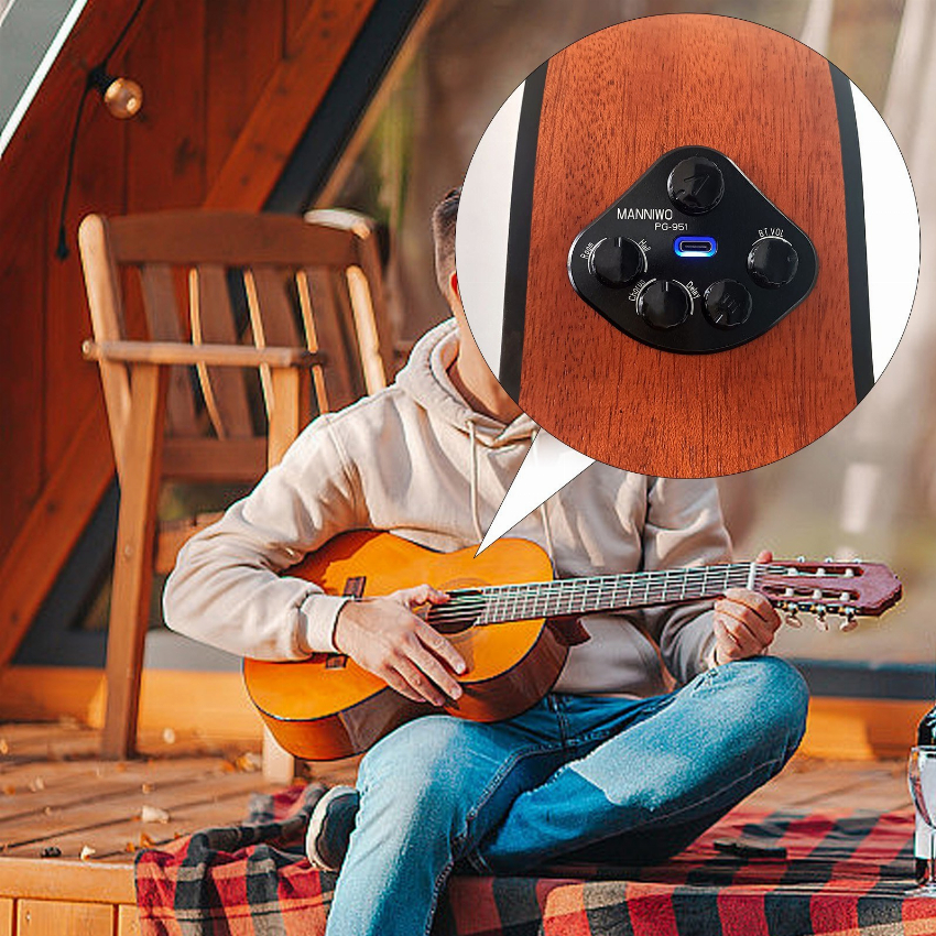 Discount code for 56% discount 38 39 MANNIWO PG-951 Guitar Resonant Pickup free shipping at Cafago