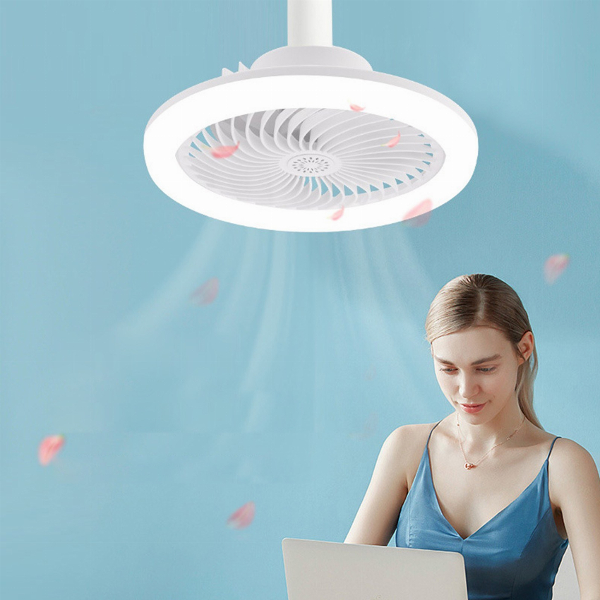 Discount code for 57% discount 26 87 Intelligent Remote Control LED Fan Light free shipping at Cafago