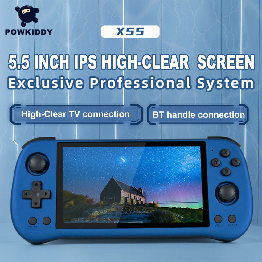Discount code for 58% discount 92 99 Powkiddy X55 Handheld Game 16 128 GExclusive Professional System free shipping at Cafago