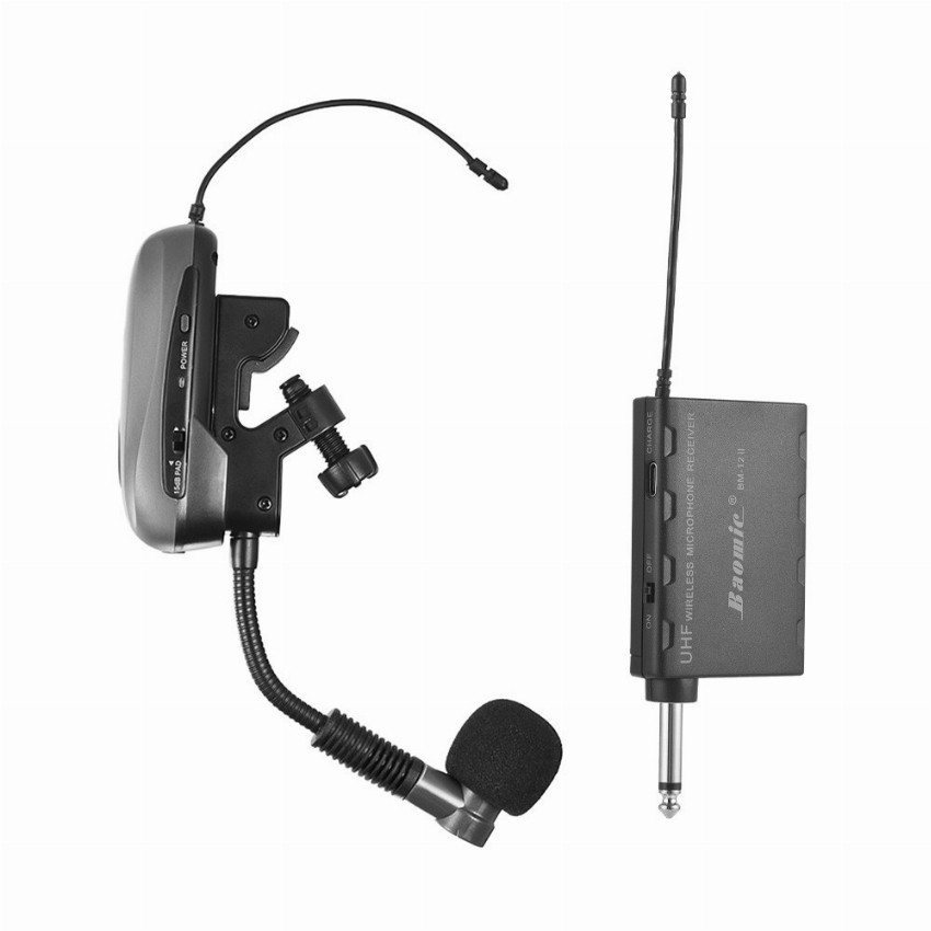Discount code for 59% discount 67 19 Baomic BM-12 V2 Professional UHF Instrument Microphone System free shipping at Cafago