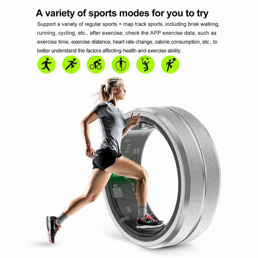 Discount code for 60% discount 20 45 SR1 Smart Ring Health Tracker free shipping at Cafago